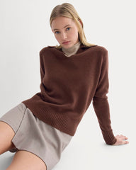 Cashmere Polo Sweater | Dark Mahogany