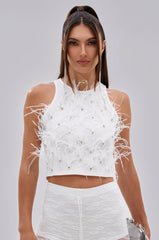 BIRDS OF A FEATHER SLEEVELESS TOP