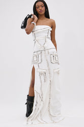 COVER STAR DENIM MAXI DRESS