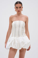 EXTRA! EXTRA! RHINESTONE MINI DRESS