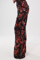 FALL VIBES BROCADE TROUSER