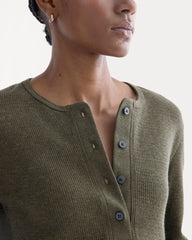 Boxy Henley in Cozy Waffle | Heather Beech