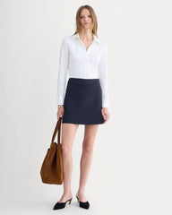 Button-Up Shirt in Essential Cotton | White