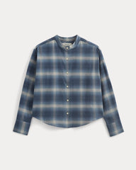 Flannel Shirt | Blue Ombre Plaid