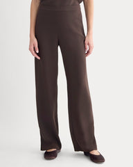 Drapey Crepe Pant | Dark Chocolate