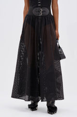 NICOLE BELTED MAXI SKIRT