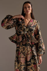 LUXE ENERGY BROCADE BLOUSE