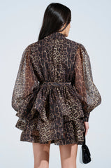 CHICEST OF CHIC LEOPARD PRINT MINI DRESS