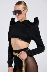 HAVE FUN CROP SWEATSHIRT