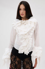 OVER THE TOP RUFFLE BLOUSE
