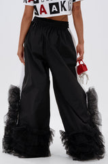 FEELING LIKE A BOSS TRACK PANT WITH TULLE TRIM