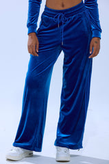 ELECTRIC BLUES WIDE LEG JOGGER