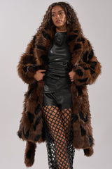 JUSTINE FAUX FUR COAT