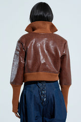 GIULIA SHERPA TRIM BOMBER