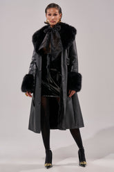 KAYA FUR TRIM TRENCH