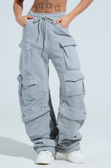 MAYBE NEXT YEAR CARGO WIDE LEG JOGGER