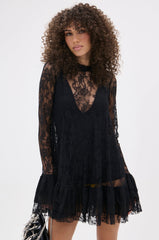 NEED YOU TONIGHT LACE MINI DRESS