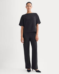 Drapey Crepe Pant | Black