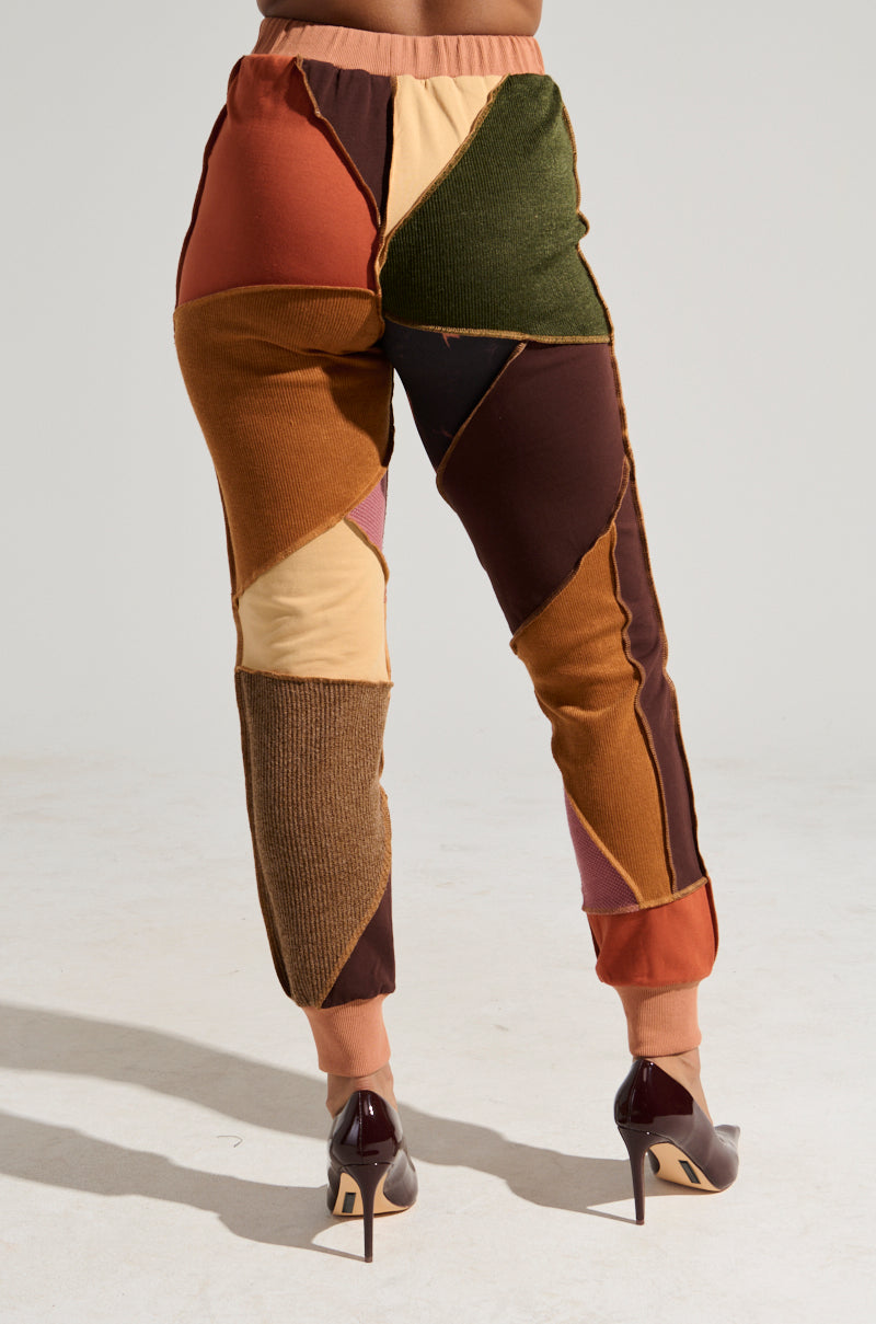 CATCH FEELINGS PATCHWORK JOGGER