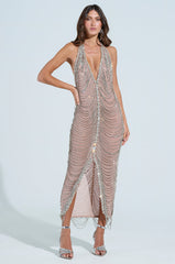 DOMINATE CHAIN MAXI DRESS