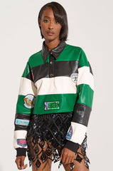 BIGGEST FAN LONG SLEEVE RUGBY TOP
