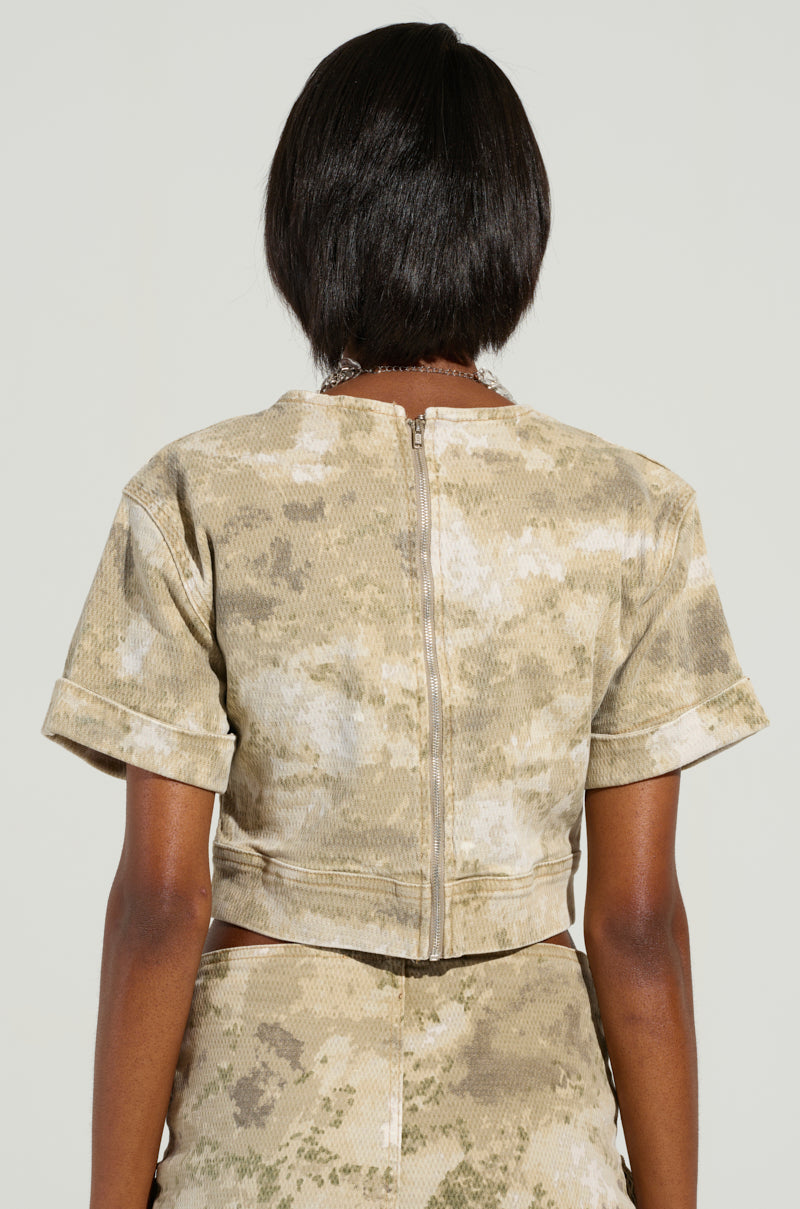 READY FOR WHATEVER CAMO SHORT SLEEVE SHIRT