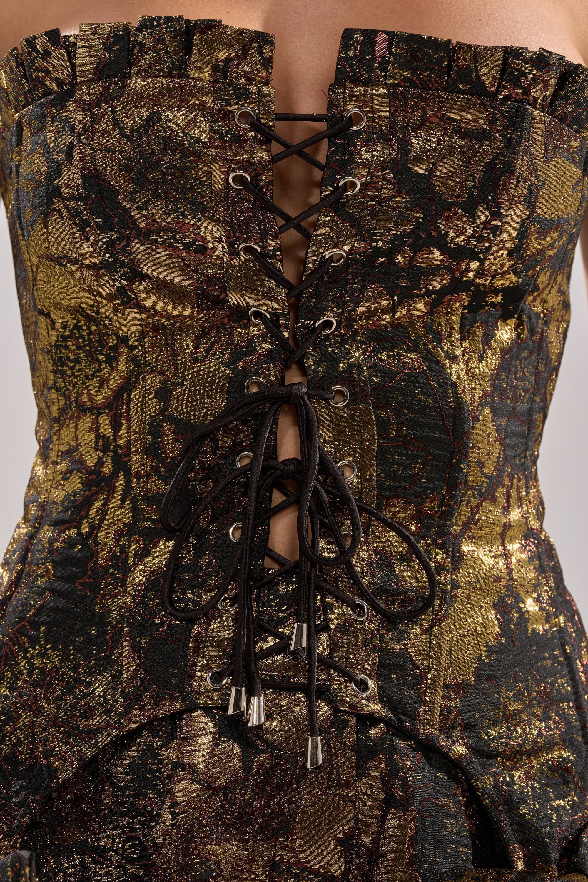 LOTUS BROCADE CORSET