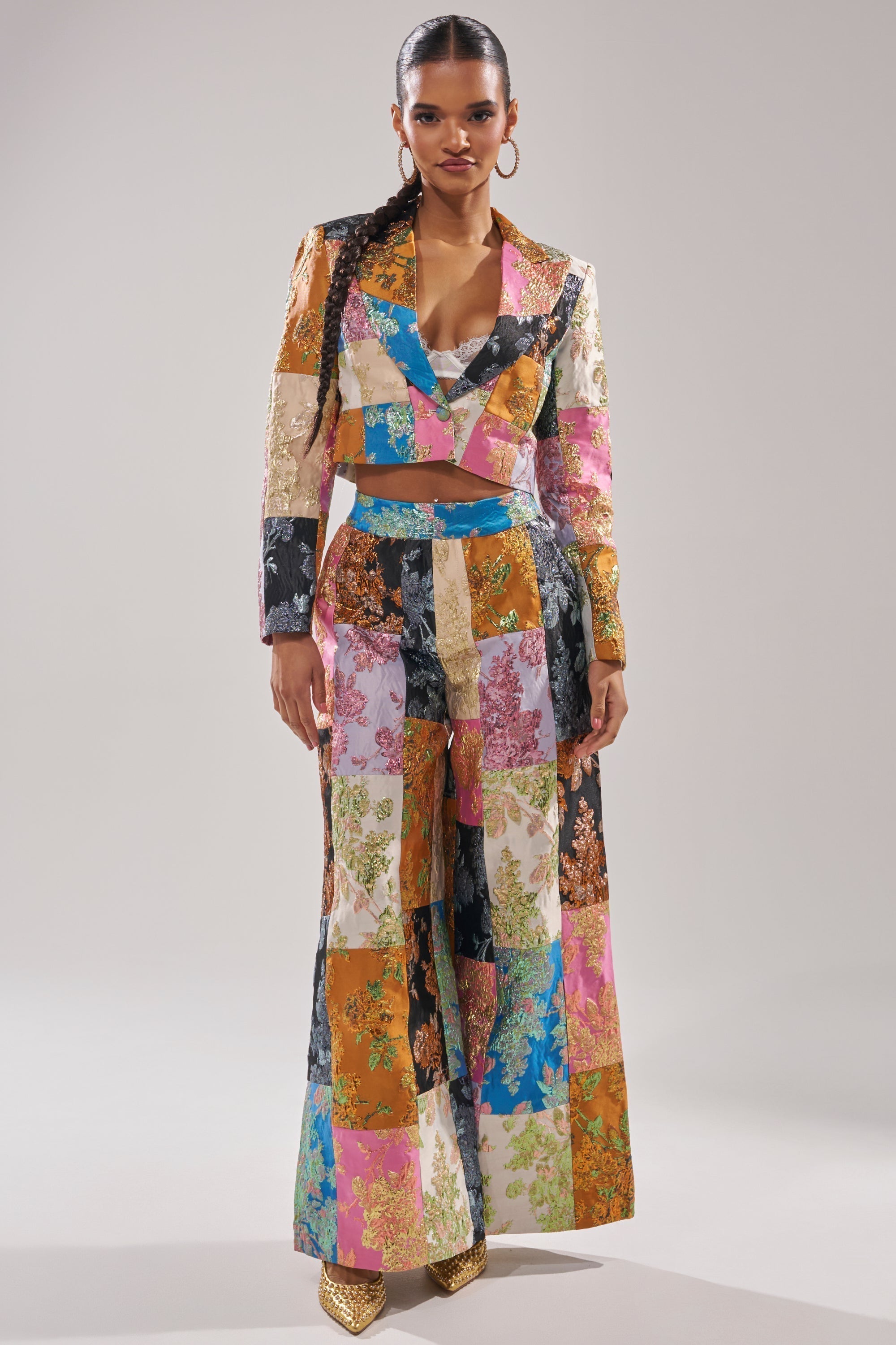 LOLITA PATCHWORK BROCADE BLAZER