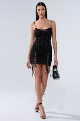 BEEN A TEN LACE MINI DRESS