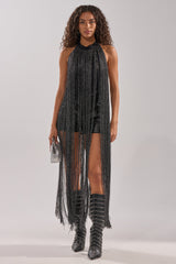 HOLIDAY FLAIR FRINGE BODYSUIT