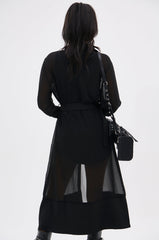BET ON ME CHIFFON TRENCH
