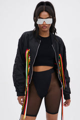 MARLEY LACE UP BOMBER