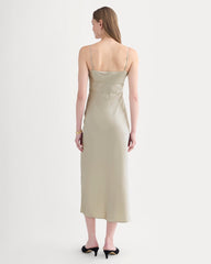 Bias Cut Slip Dress in Silk Charmeuse | Peyote