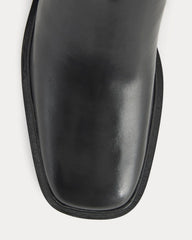 Leather Knee-High City Boot |  Black