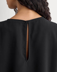 Drapey Crepe Top | Black