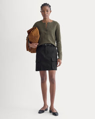 Boxy Henley in Cozy Waffle | Heather Beech