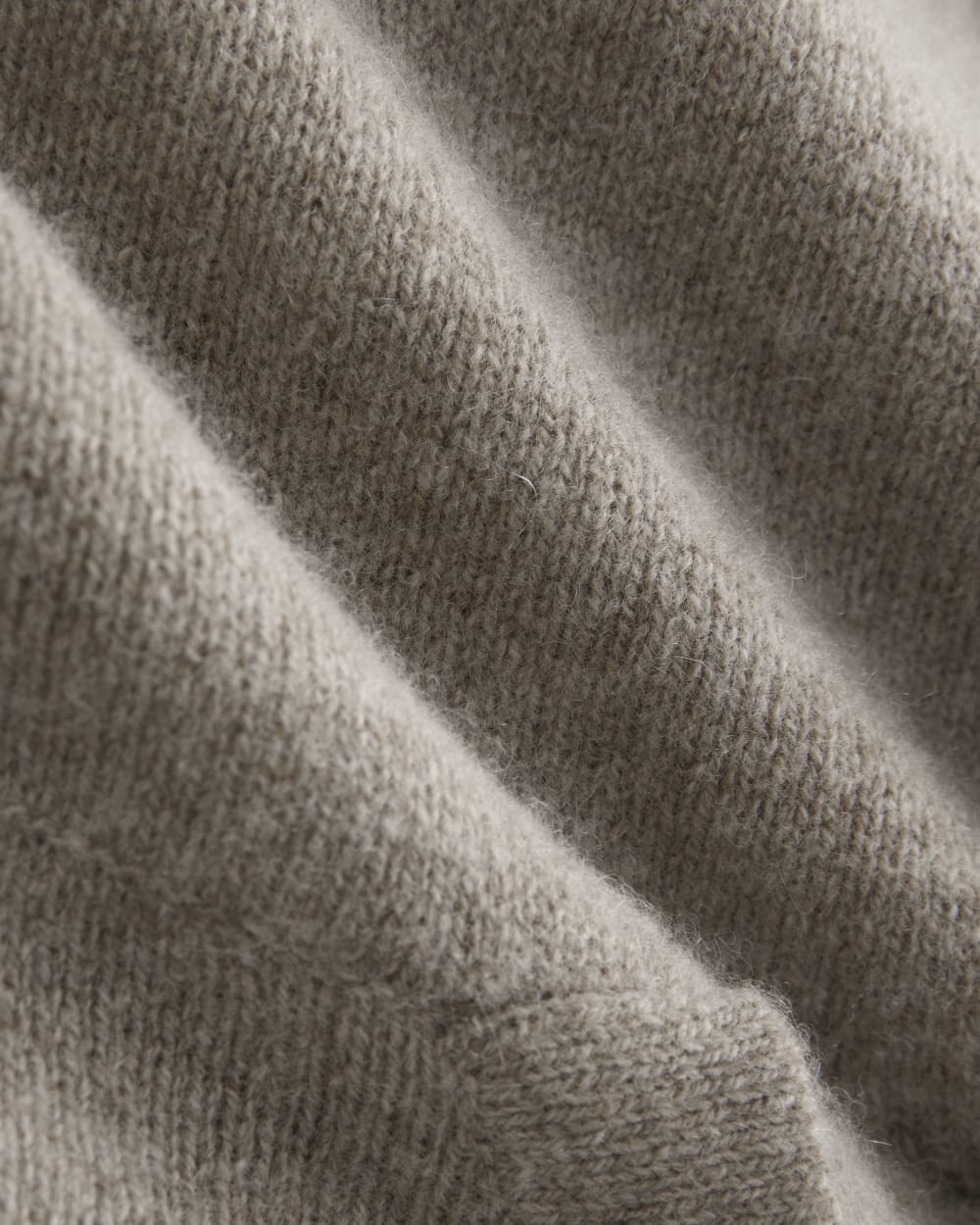 Full-Zip Hoodie in Wool Cashmere | Oatmeal