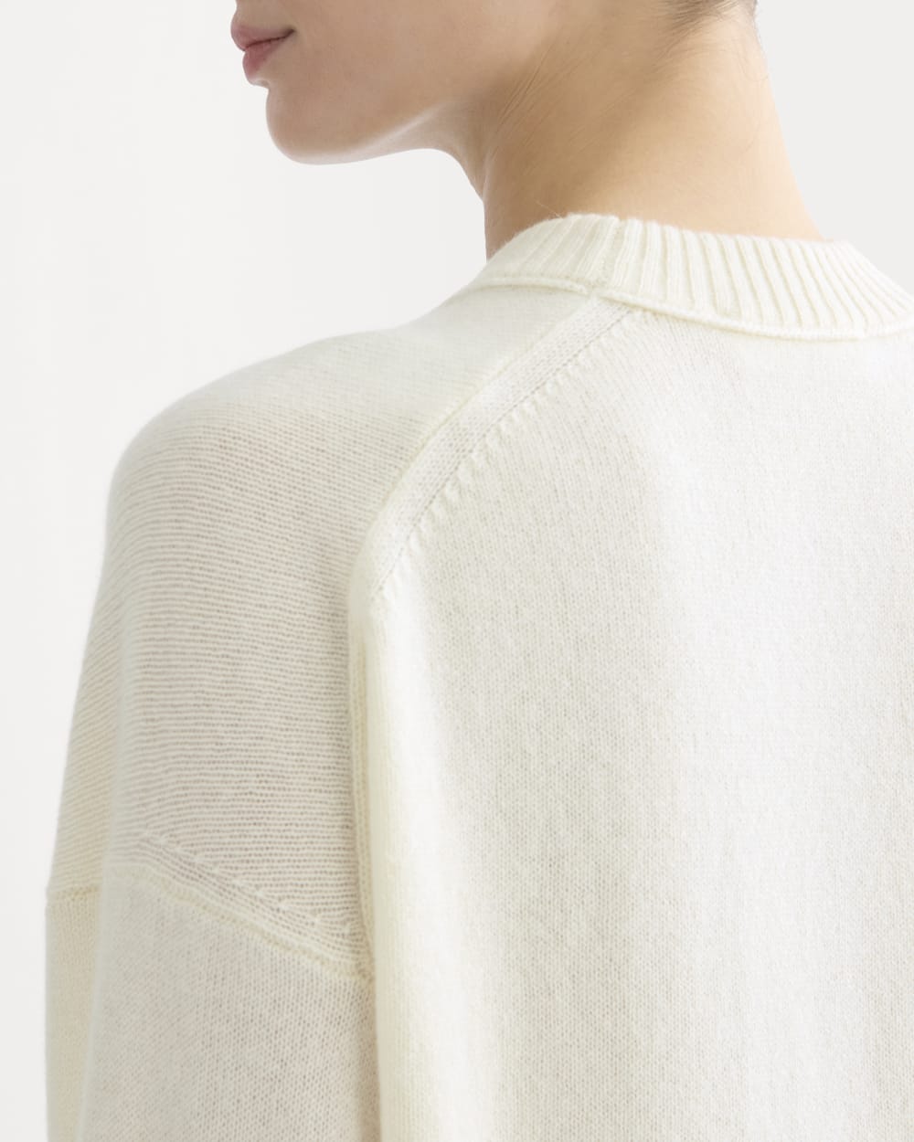 Cashmere Boyfriend Sweater | Snow