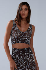 BLING BLING MESH RHINESTONE BRALETTE