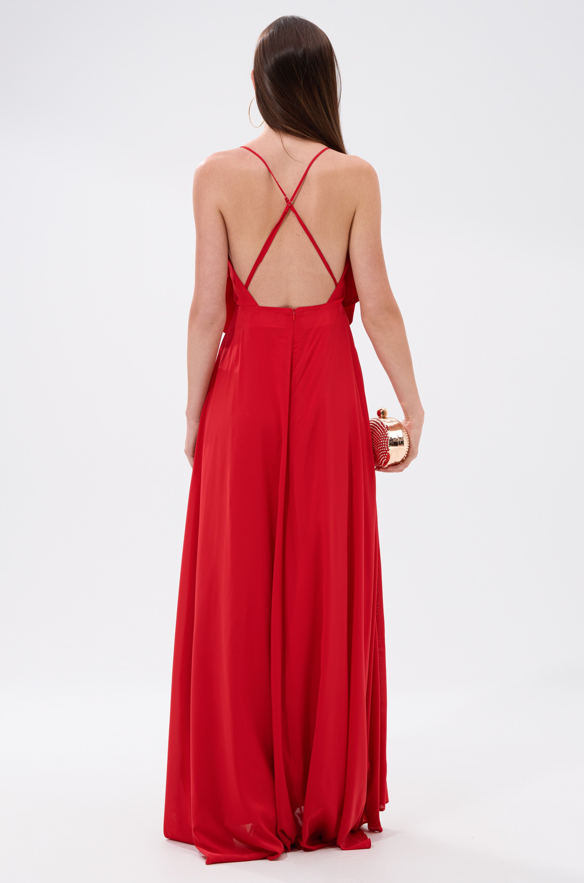 LANIE MAXI DRESS WITH FLOWER APPLIQUE