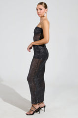 GONE VIRAL SHEER MAXI DRESS