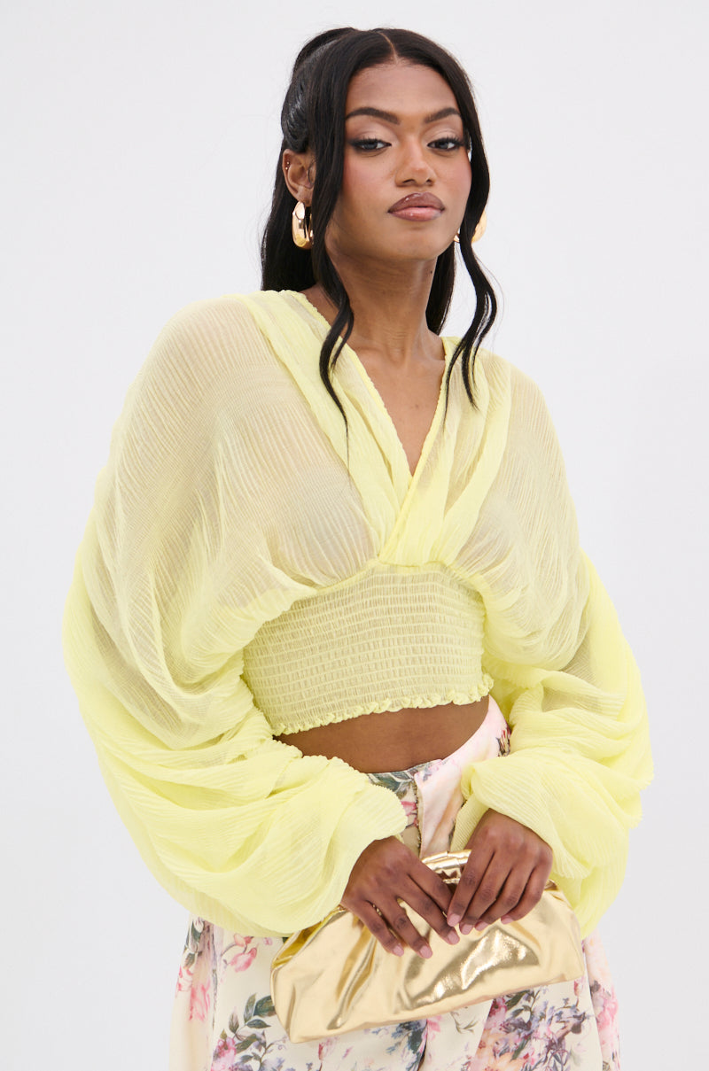 DIVINE RIGHT LONG SLEEVE BLOUSE TOP