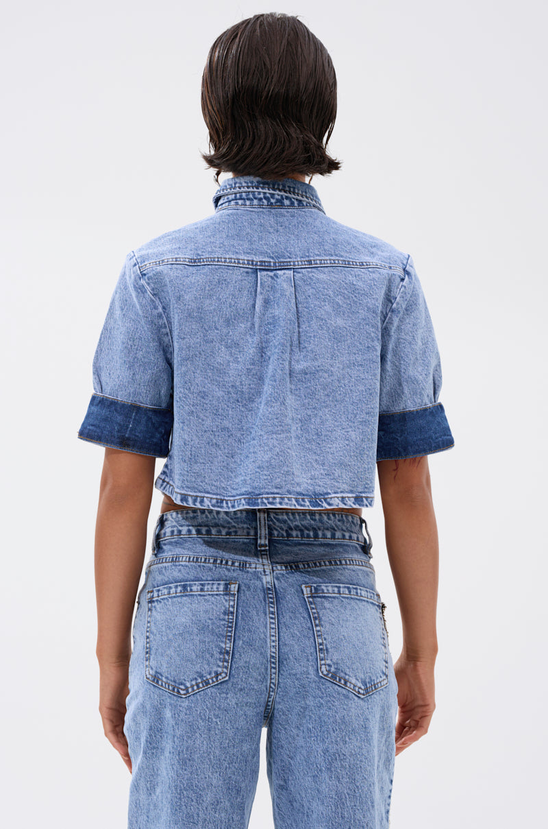 ELEVATED DENIM BUTTON DOWN