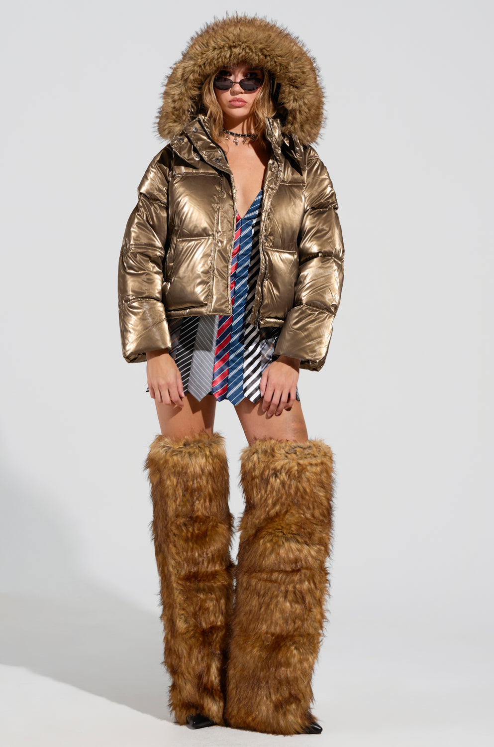CAPRI FUR TRIM PUFFER