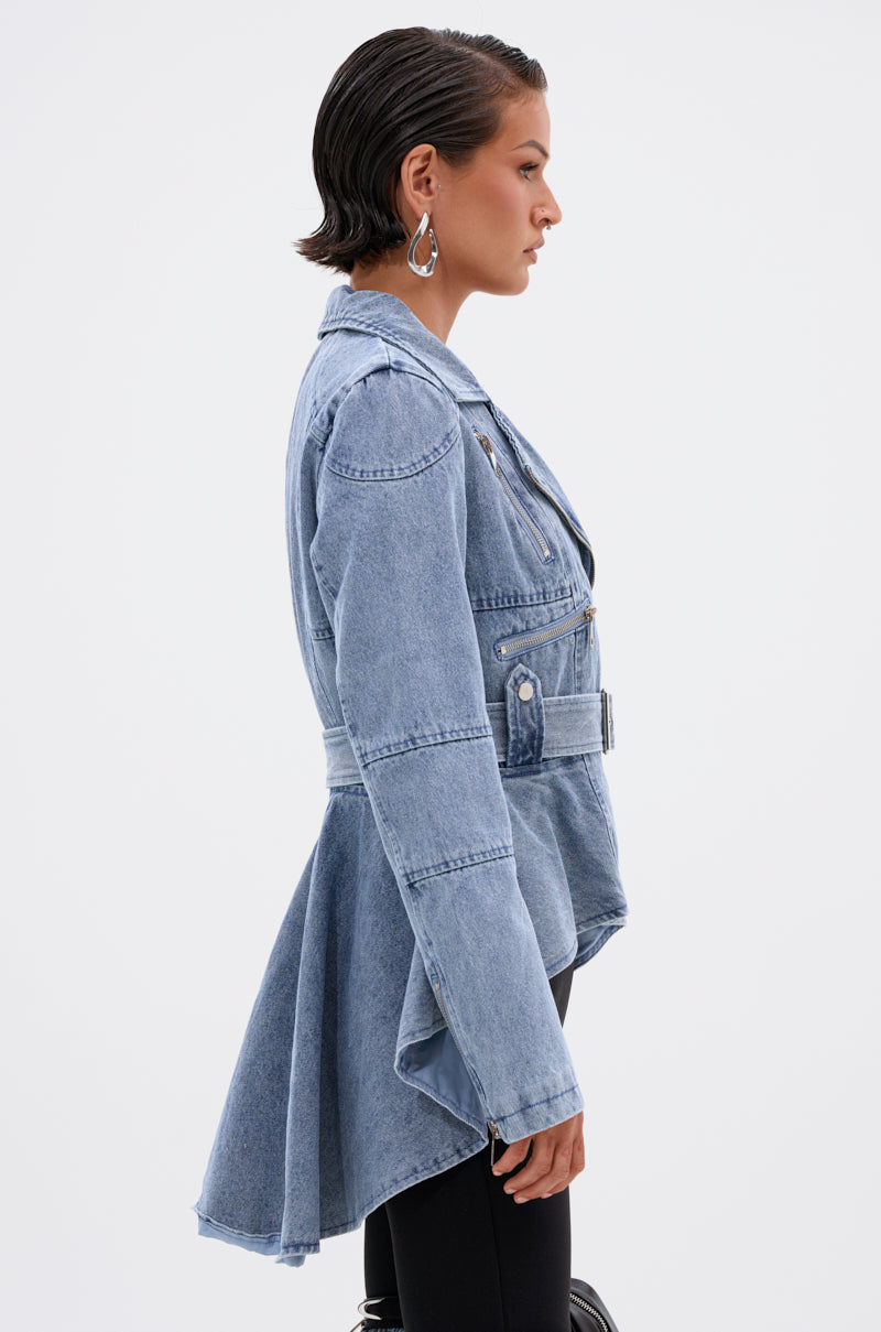 ASTRO HIGH LOW DENIM JACKET