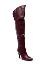 AZALEA WANG BEAUCOUP BURGUNDY OVER THE KNEE BOOT