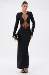 A NIGHT OUT BANDAGE MAXI DRESS