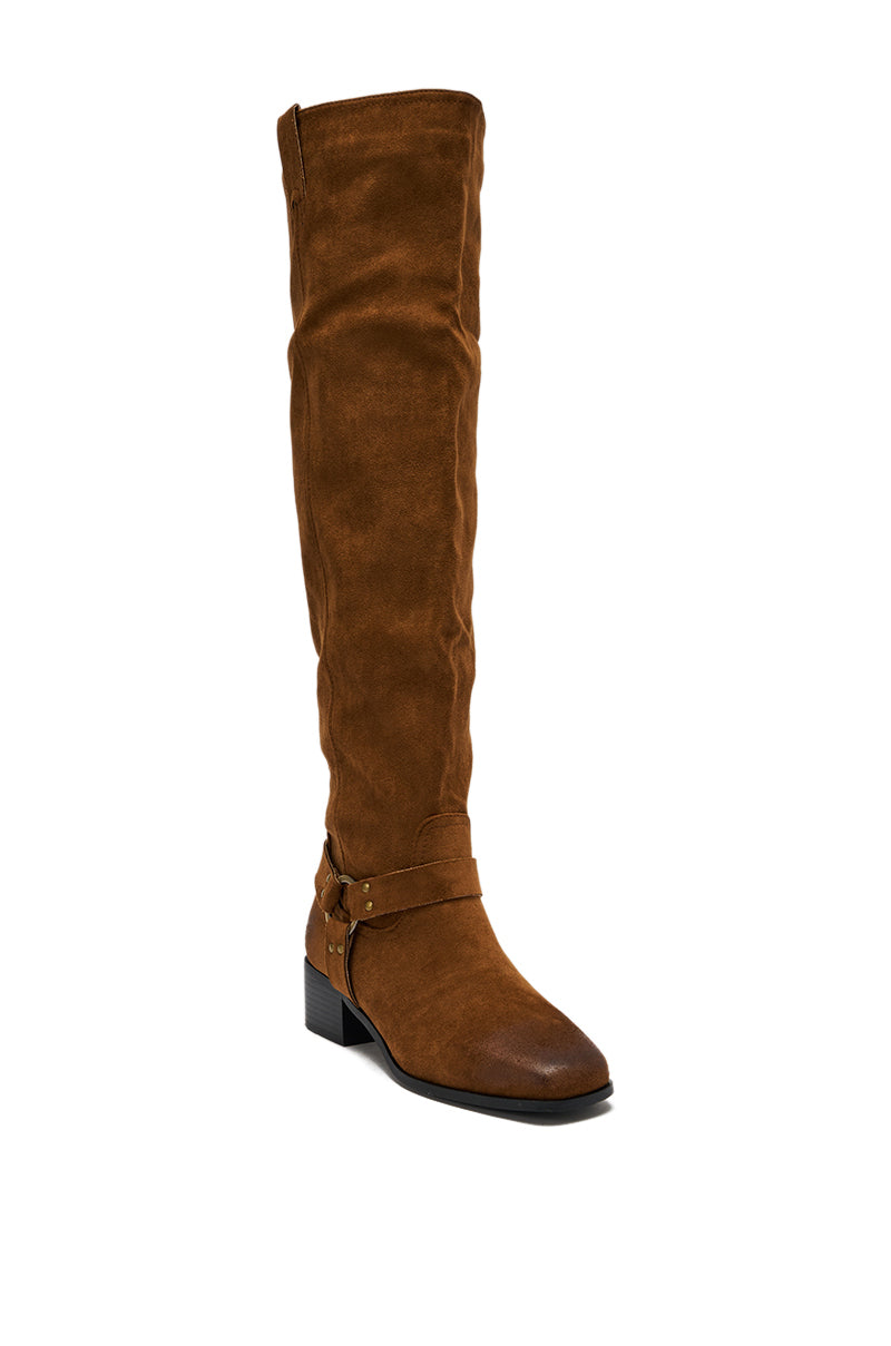 AZALEA WANG FLAT OVER THE KNEE RIDING BOOT
