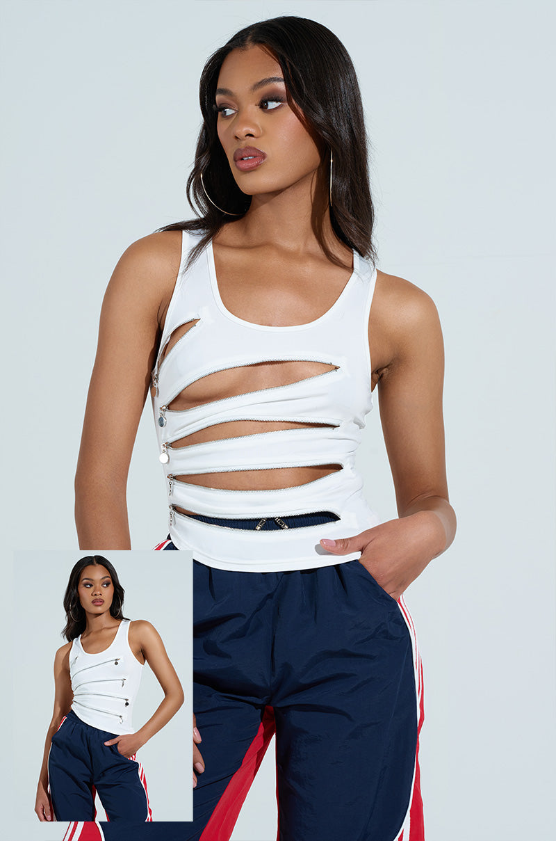 LOVE YOU FOR LIFE TANK WITH ZIPPER