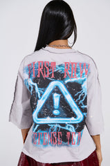 PRIMAL FURY CROPPED GRAPHIC SWEATSHIRT